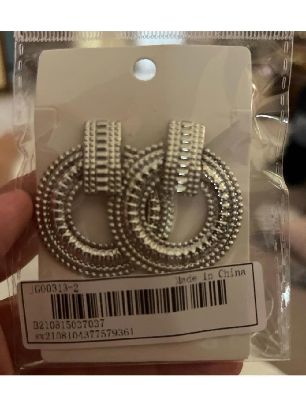 NEW Set of 2 golden and silver earrings